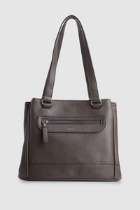 Zip Pocket Panel Tote Bag