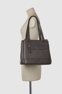 Zip Pocket Panel Tote Bag