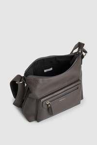 Zip Pocket Panel Crossbody Bag