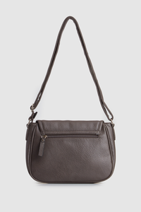 Zip Pocket Flap Crossbody Bag