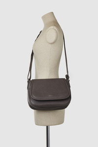 Zip Pocket Flap Crossbody Bag