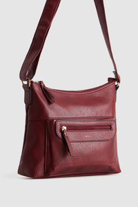 Zip Pocket Panel Crossbody Bag