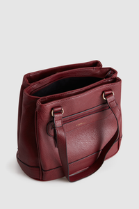 Zip Pocket Panel Tote Bag