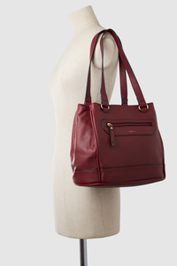 Zip Pocket Panel Tote Bag