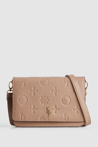 Embossed Flapover Bag