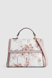 Floral Top Handle Bag