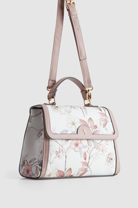 Floral Top Handle Bag