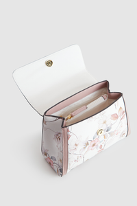 Floral Top Handle Bag