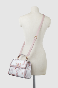 Floral Top Handle Bag