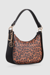 Leopard Charm Shoulder Bag