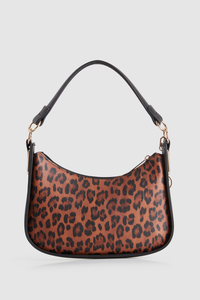 Leopard Charm Shoulder Bag