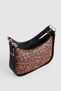 Leopard Charm Shoulder Bag