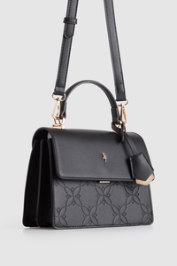 Embossed Top Handle Bag