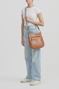 Pia Leather Large Crossbody Bag