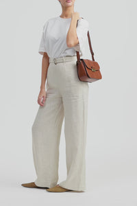 Ivy Leather Flap Crossbody Bag