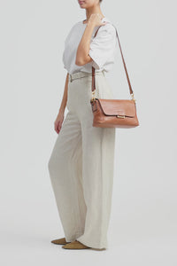 Luna Leather Flap Crossbody Bag