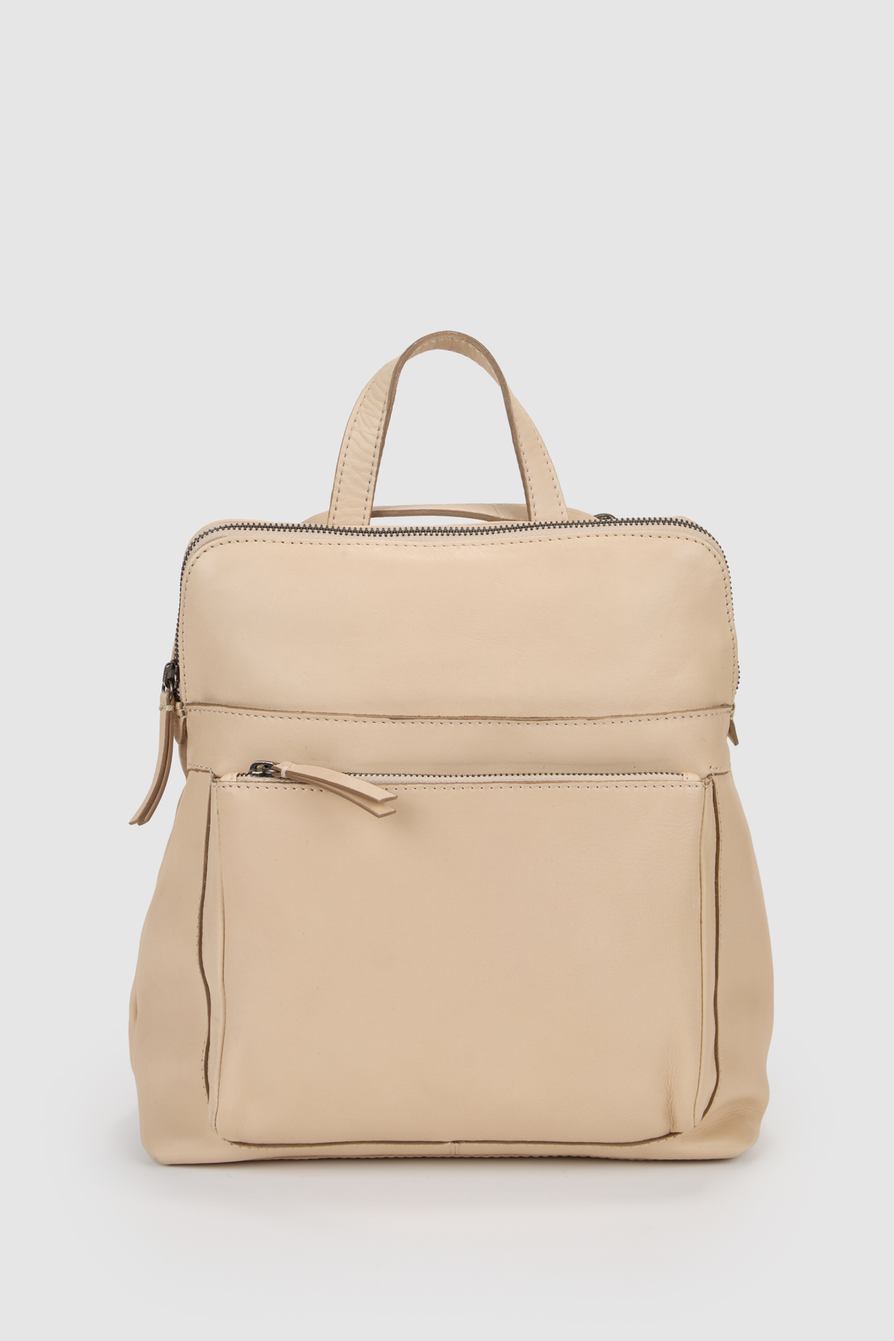 Leather backpack outlet strandbags